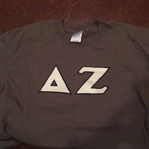 Delta Zeta DZ Dee Zee shirt stitch letters